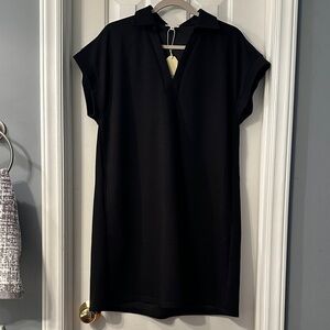 JODIFL Black V-Neck Dress
